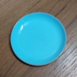 Harkerware Stone China Oven Proof USA Small Plate Egg Shell Blue